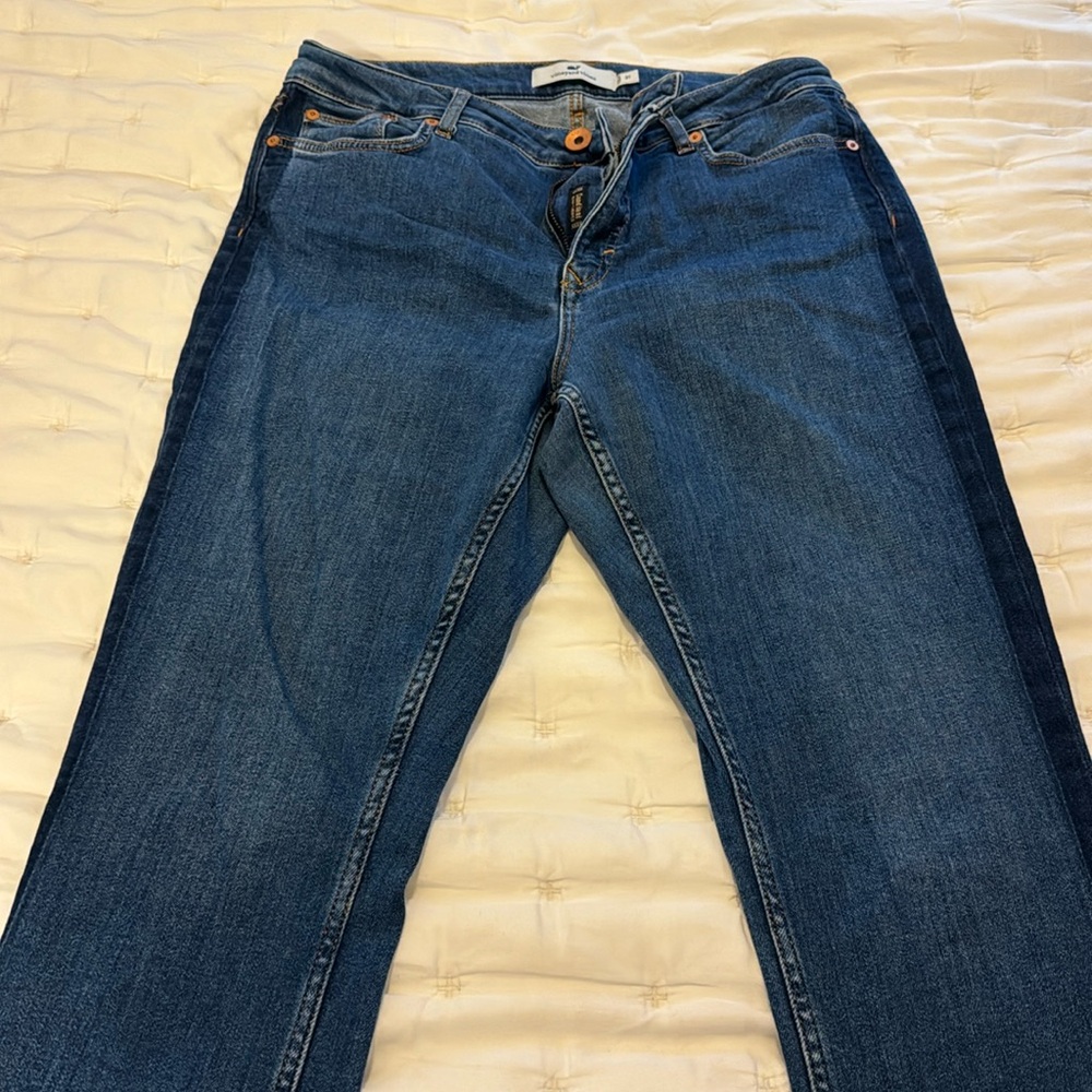 Vineyard Vines high rise straight crop jeans.  Size 31